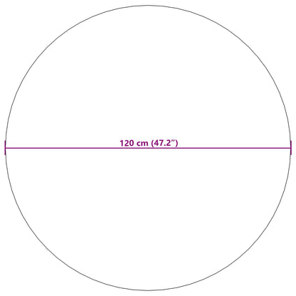 Area Rugs Round SIROLO Sand Ø 120 CM Polyester