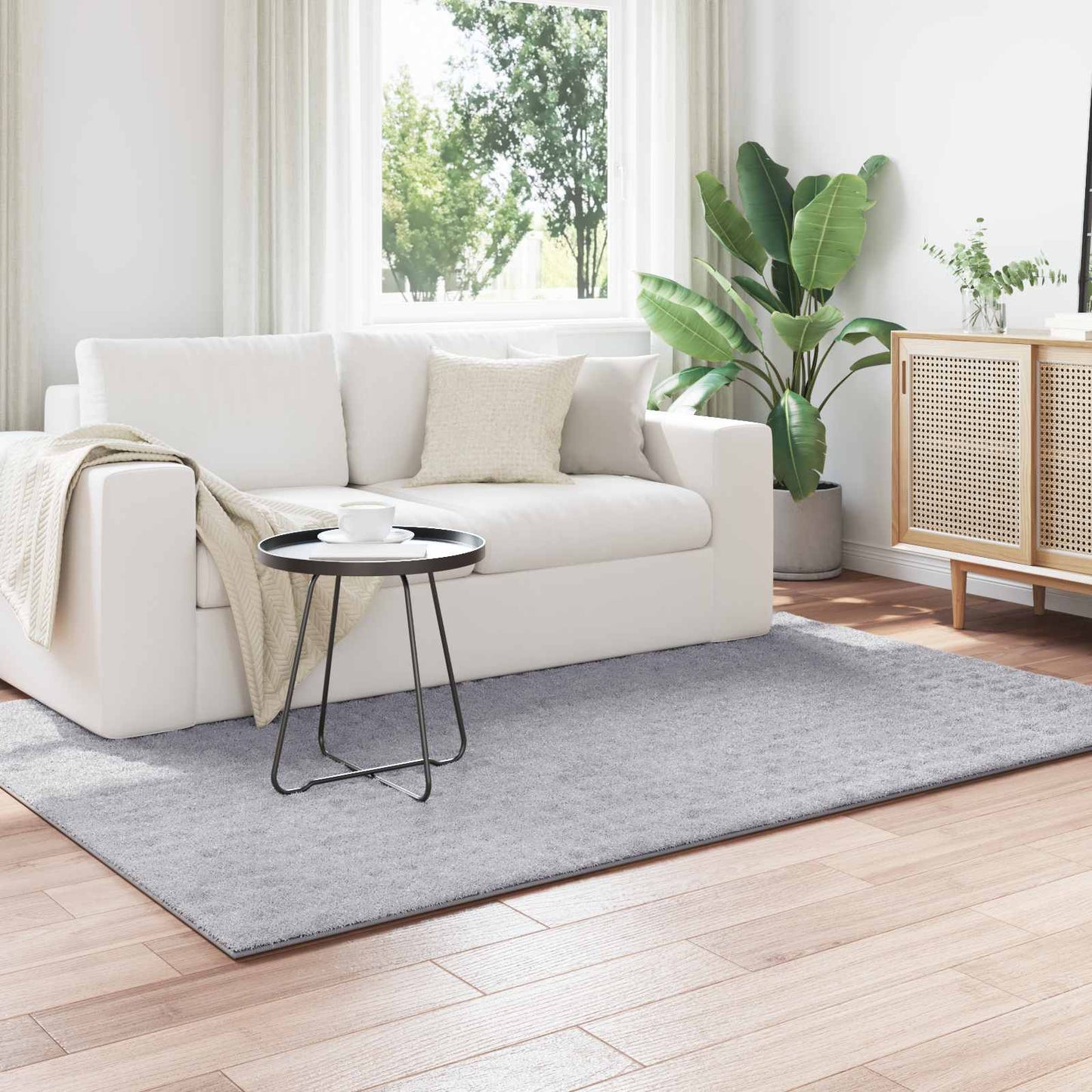 Area Rugs Rectangular SIROLO Grey 200 x 140 cm Polyester