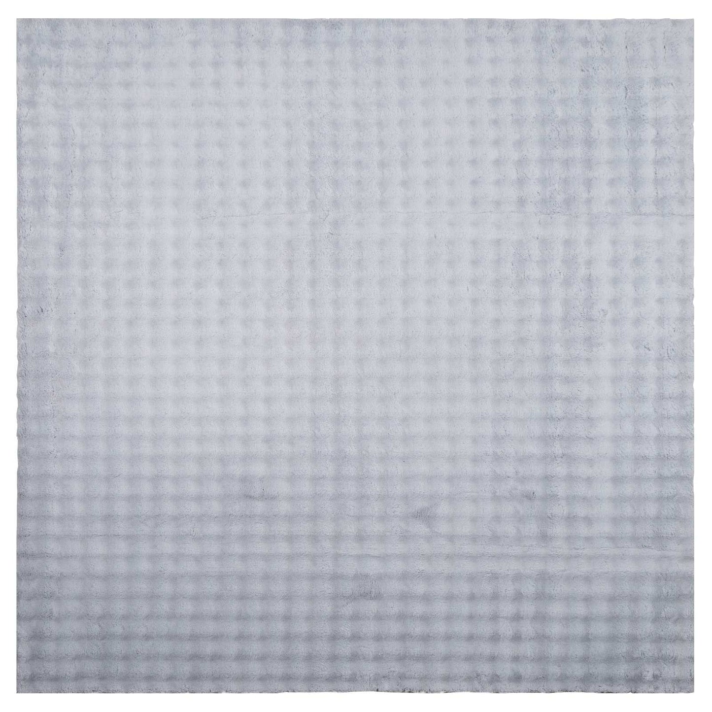Area Rugs Square SIROLO Grey 120 x 120 cm Polyester