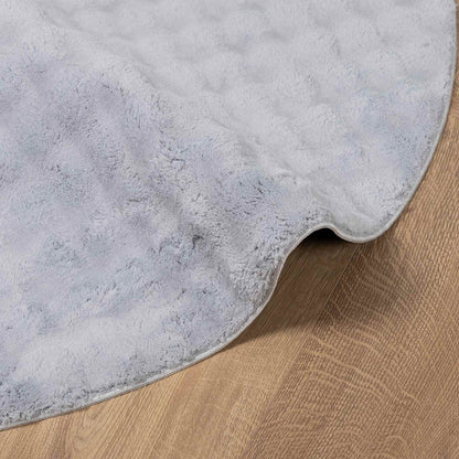 Area Rugs Round SIROLO Grey Ø 120 CM Polyester