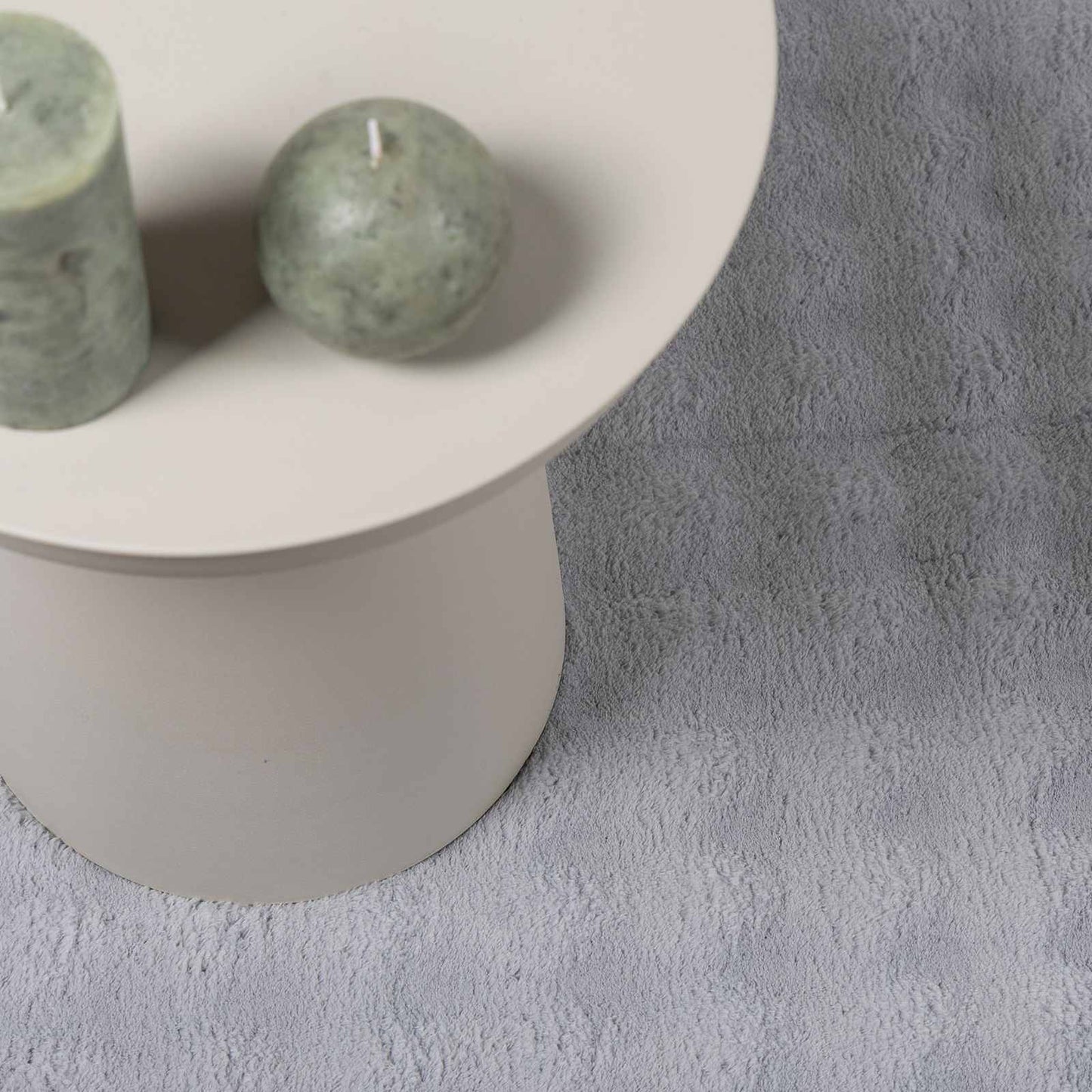 Area Rugs Round SIROLO Grey Ø 120 CM Polyester