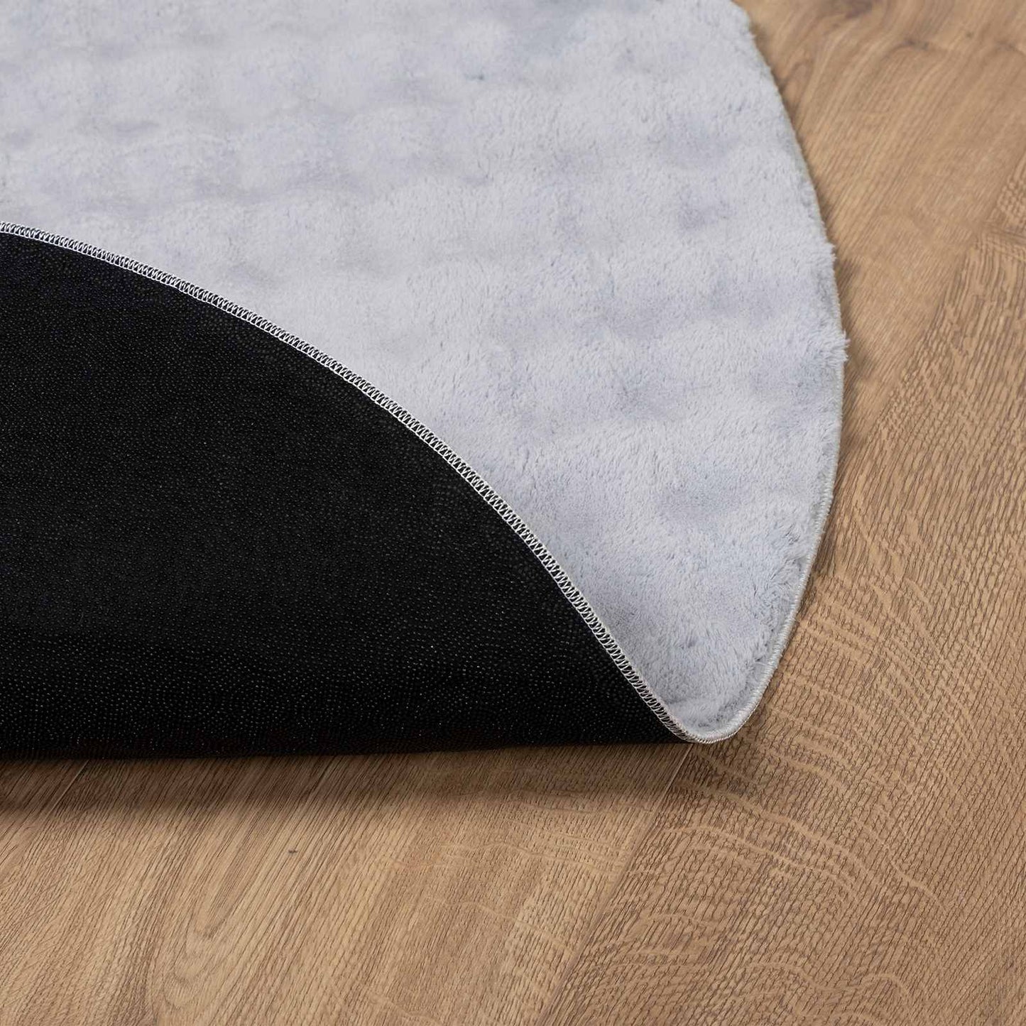 Area Rugs Round SIROLO Grey Ø 160 CM Polyester