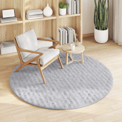 Area Rugs Round SIROLO Grey Ø 160 CM Polyester