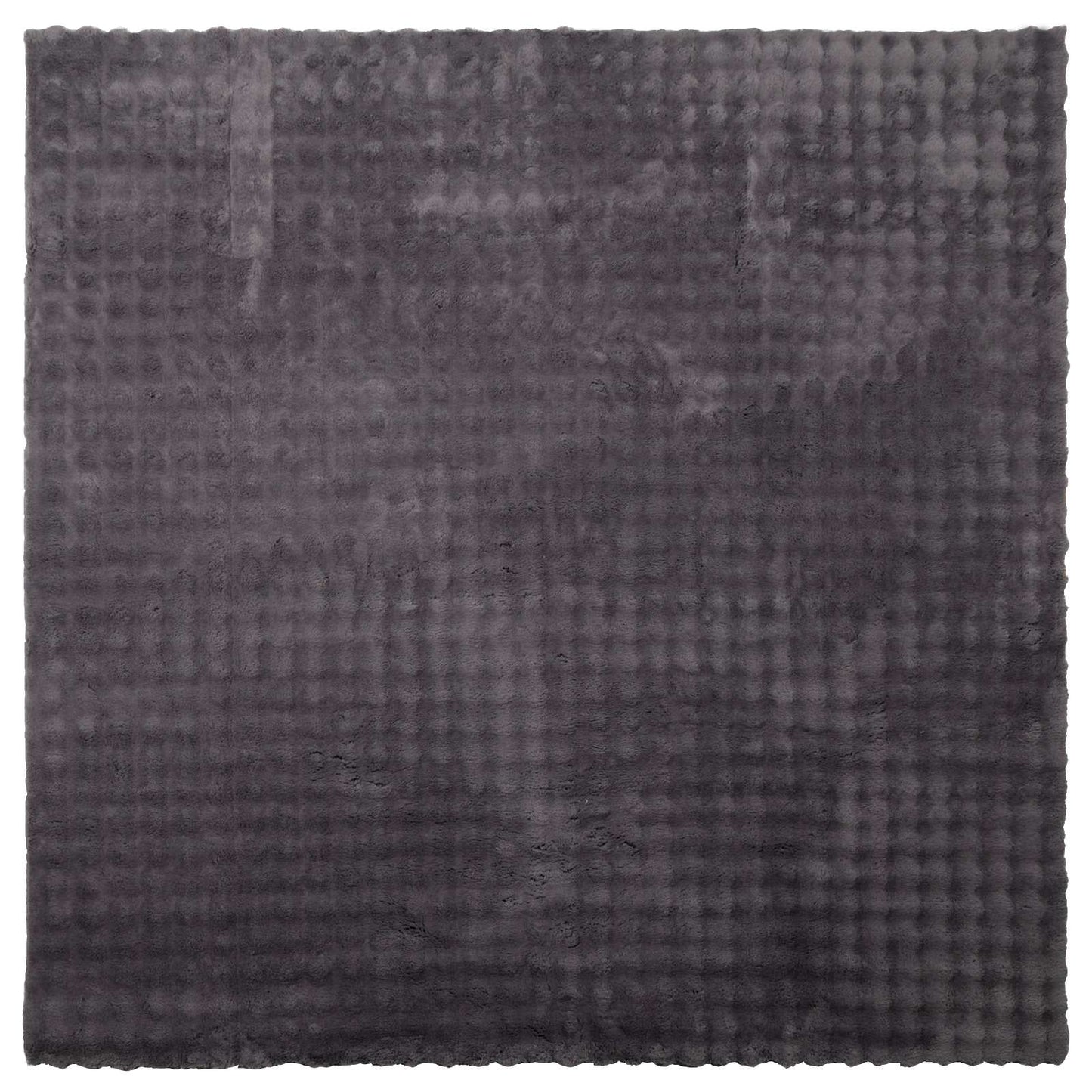 Area Rugs Square SIROLO Anthracite 120 x 120 cm Polyester
