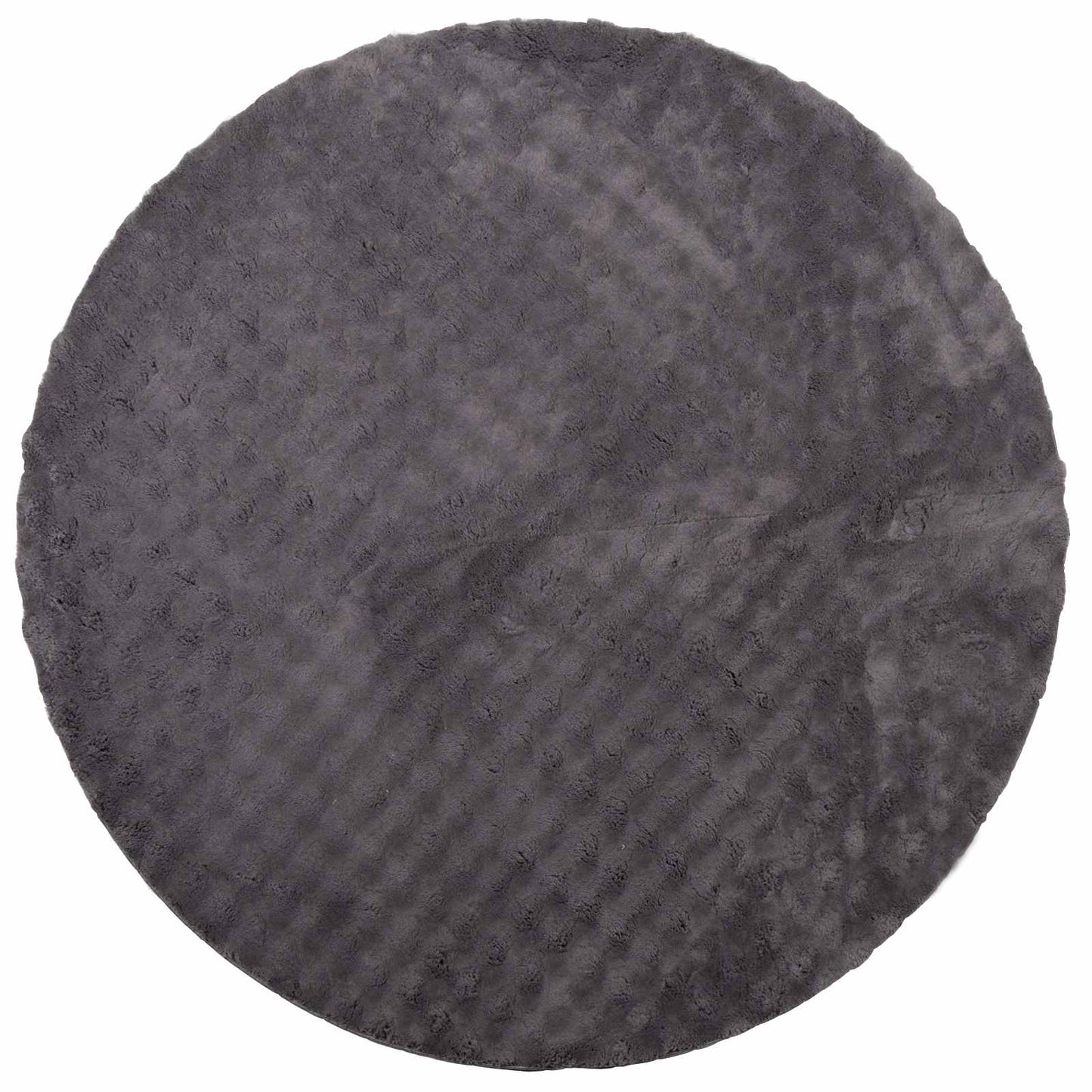 Area Rugs Round SIROLO Anthracite Ø 160 CM Polyester