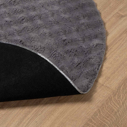 Area Rugs Round SIROLO Anthracite Ø 200 CM Polyester