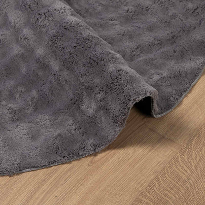 Area Rugs Round SIROLO Anthracite Ø 200 CM Polyester