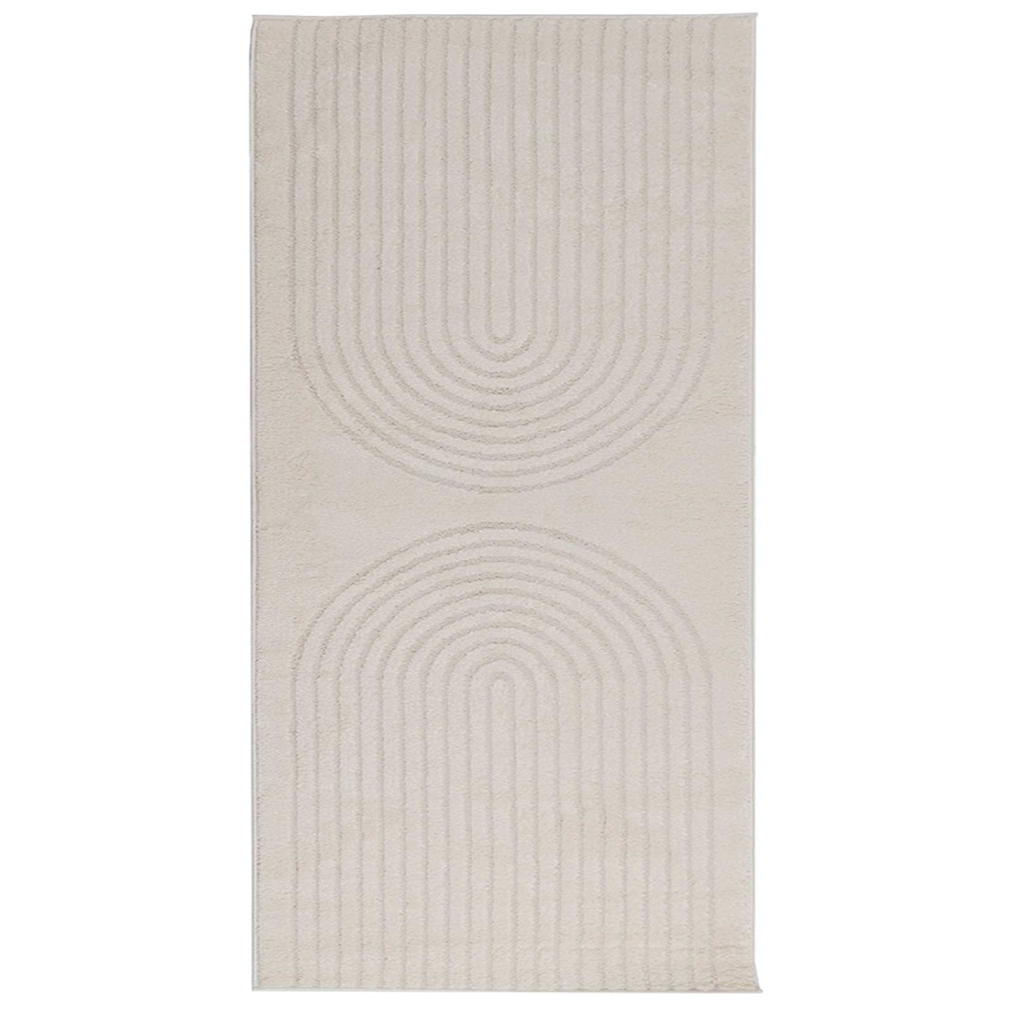 Area Rugs Rectangular GALATI Cream 200 x 80 cm Polyester
