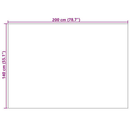 Area Rugs Rectangular GALATI Cream 200 x 140 cm Polyester