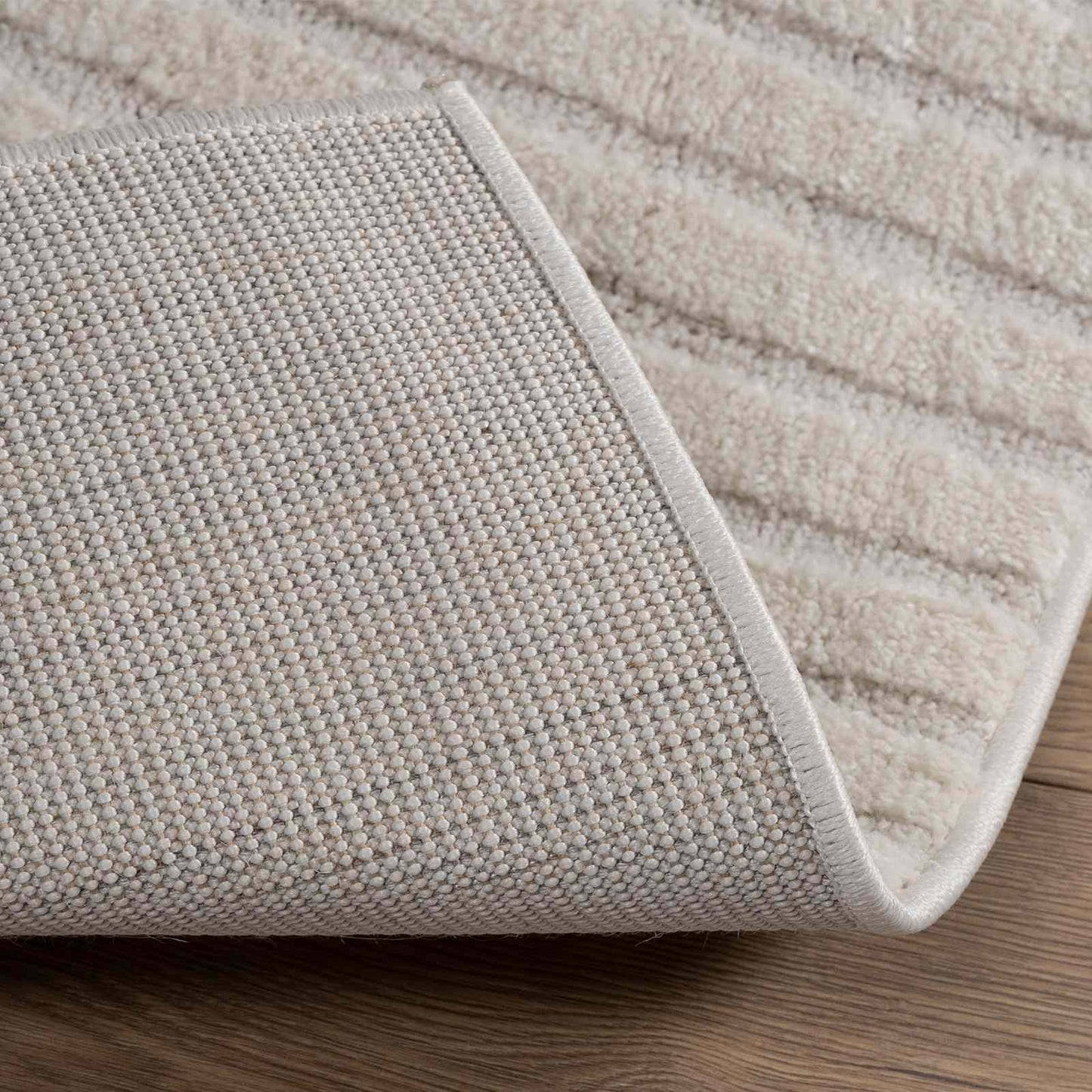 Area Rugs Square GALATI Cream 200 x 200 cm Polyester