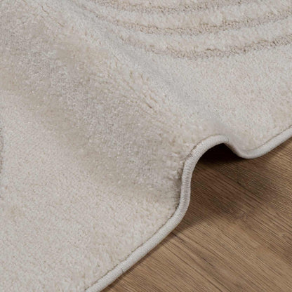 Area Rugs Square GALATI Cream 200 x 200 cm Polyester