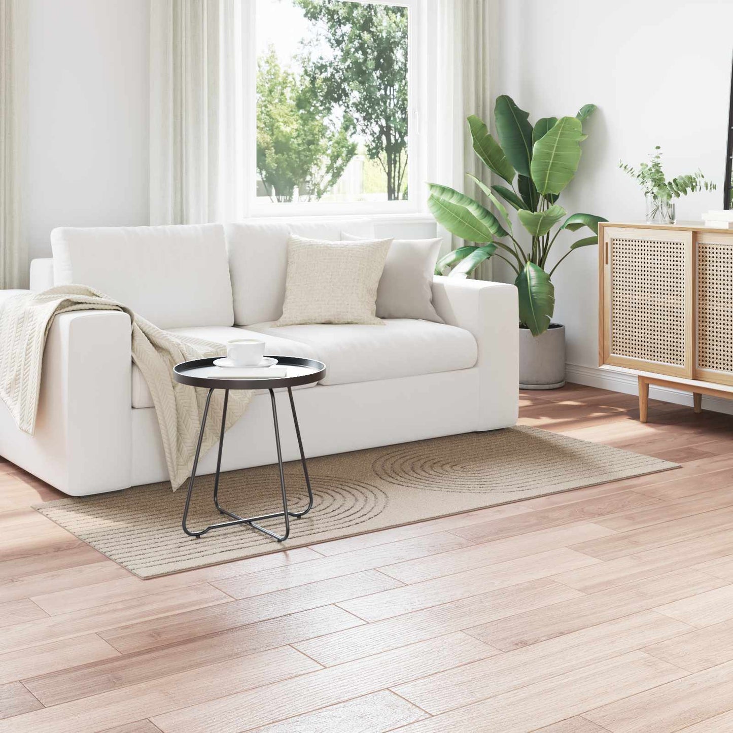 Area Rugs Rectangular GALATI Beige 200 x 80 cm Polyester