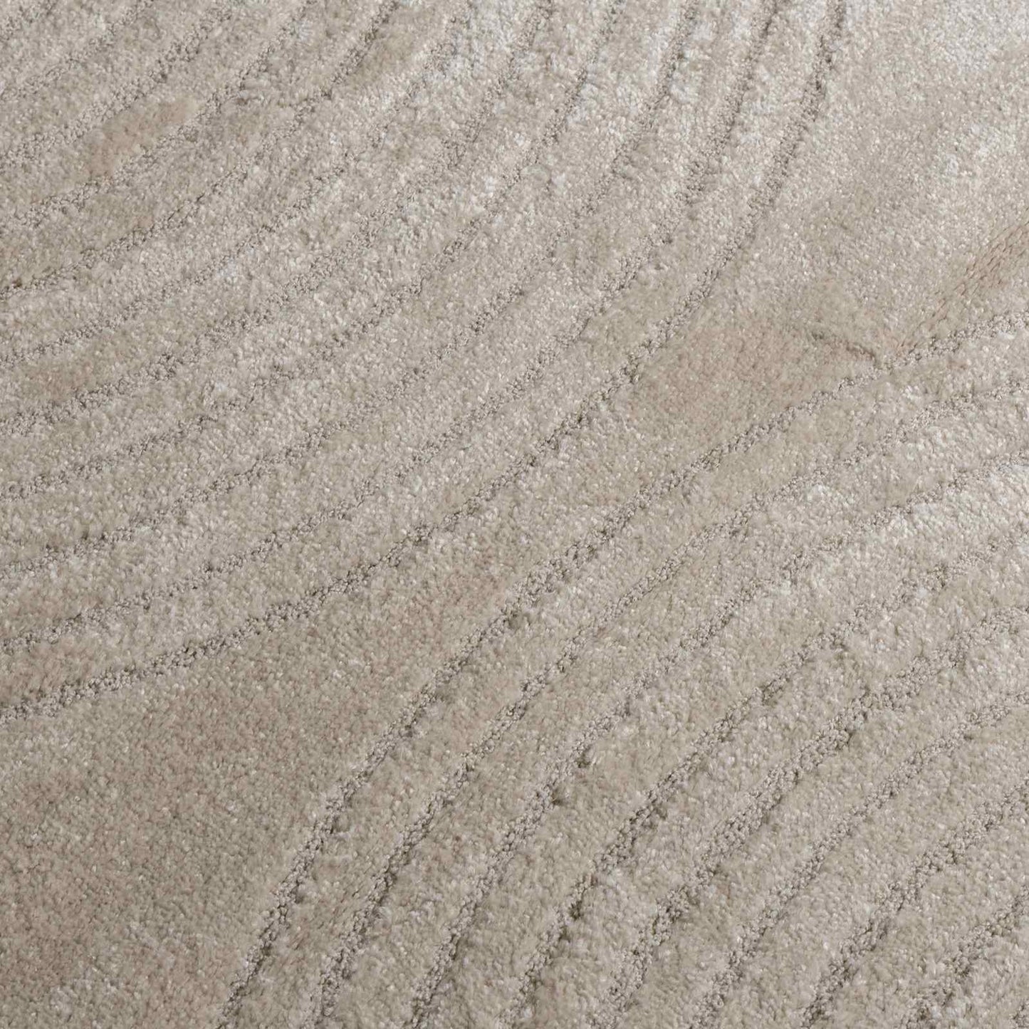 Area Rugs Square GALATI Beige 120 x 120 cm Polyester