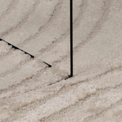 Area Rugs Round HUARTE Beige Ø 200 CM Polyester