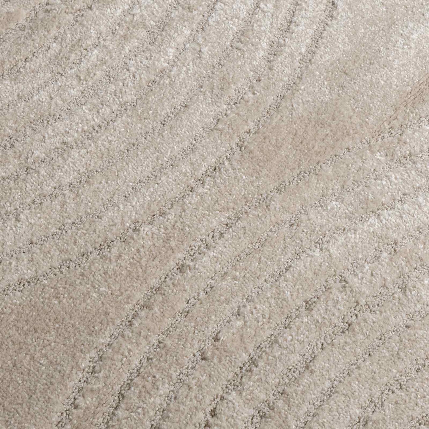 Area Rugs Round HUARTE Beige Ø 200 CM Polyester