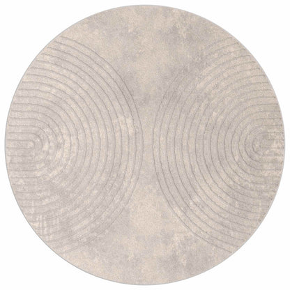 Area Rugs Round HUARTE Beige Ø 200 CM Polyester