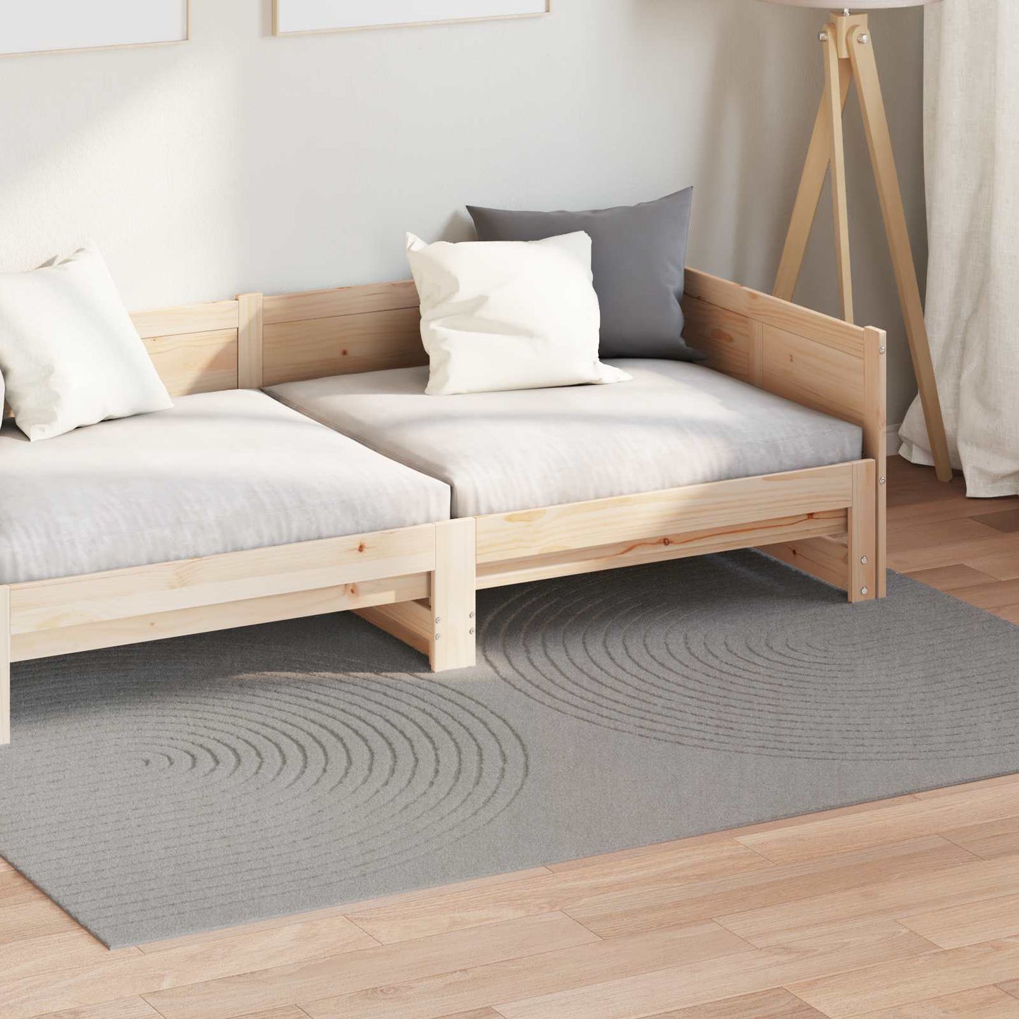 Area Rugs Rectangular HUARTE Grey 170 x 120 cm Polyester