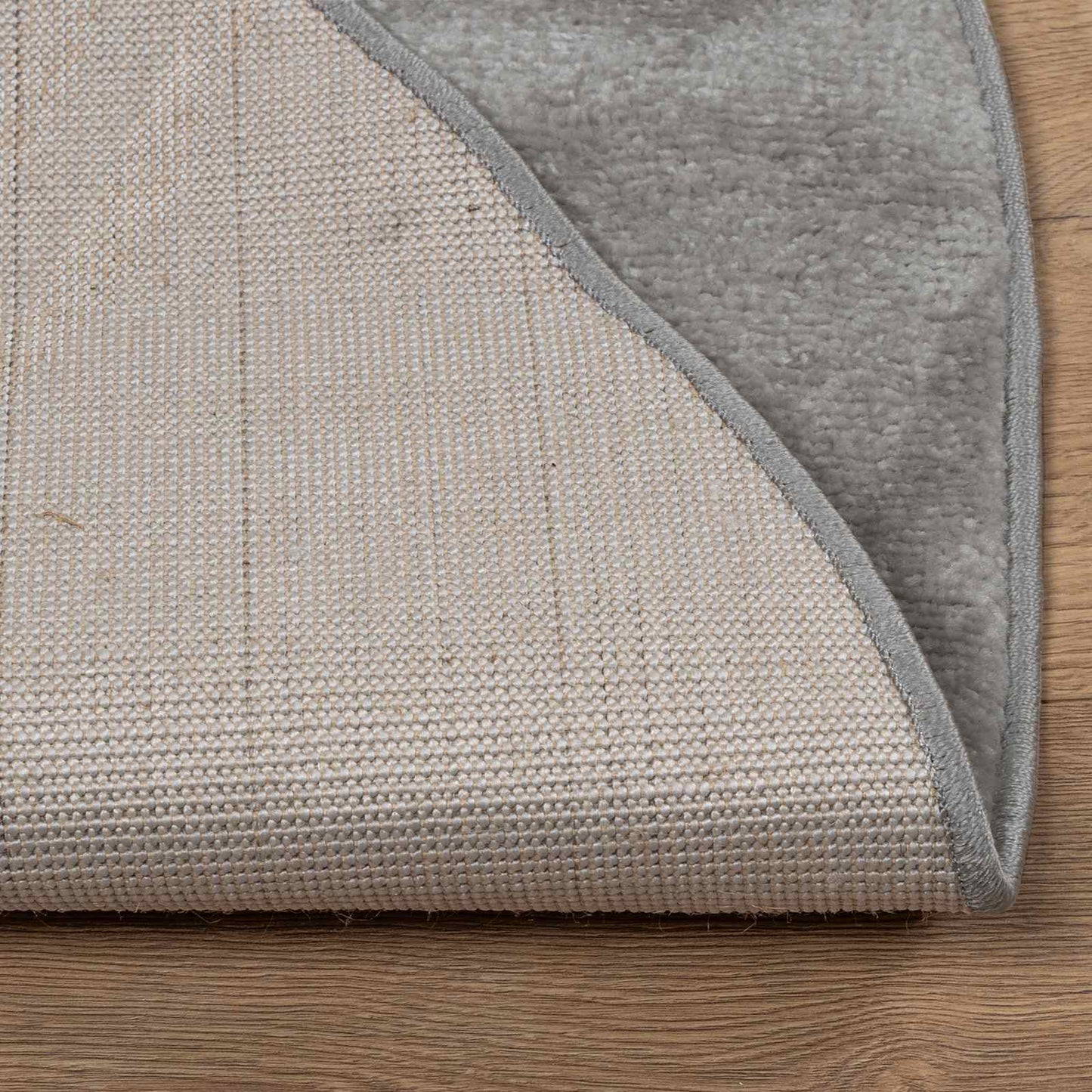 Area Rugs Round GALATI Grey Ø 160 CM Polyester