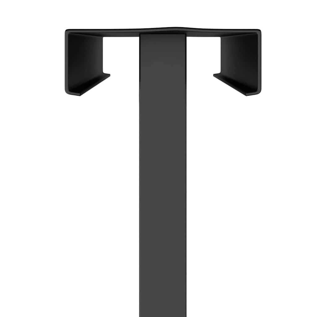 Trade Show Displays 2 pcs Black 30 x 23.5 x 210 cm Steel