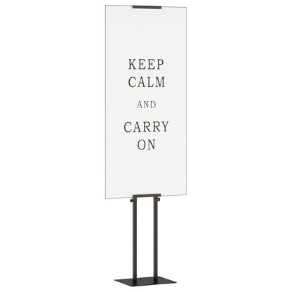 Trade Show Displays 2 pcs Black 30 x 23.5 x 210 cm Steel