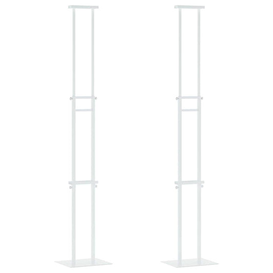 Trade Show Displays 2 pcs White 30 x 23.5 x 210 cm Steel