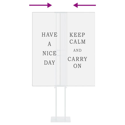 Trade Show Displays 2 pcs White 30 x 23.5 x 210 cm Steel