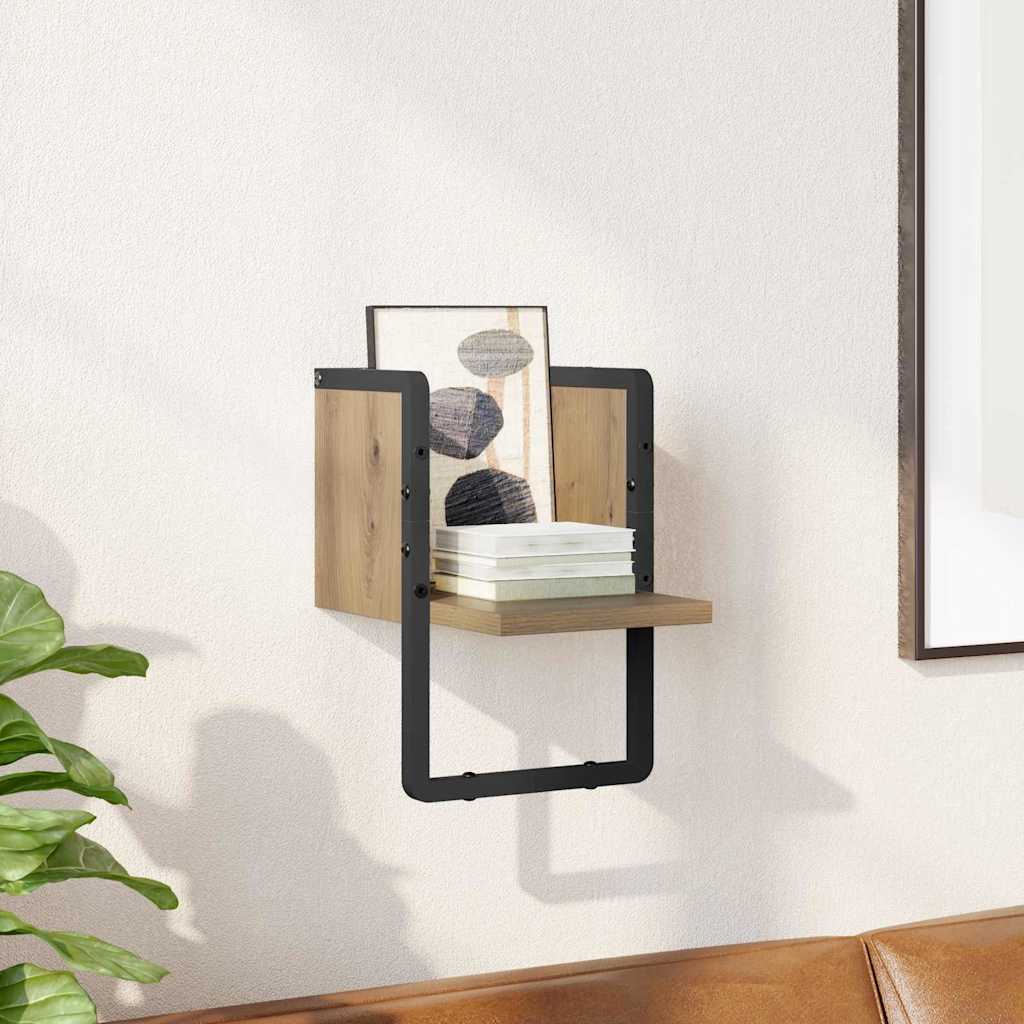 Wall Shelf Artisian Oak 20 x 25 x 30 cm Engineered Wood