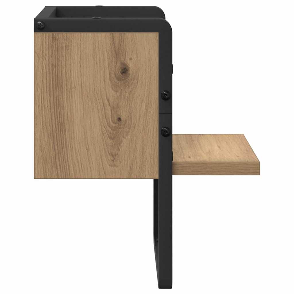 Wall Shelf Artisian Oak 20 x 25 x 30 cm Engineered Wood