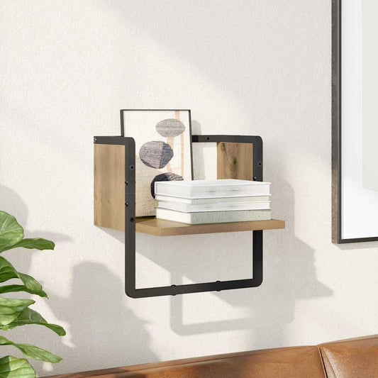 Wall Shelf Artisian Oak 30 x 25 x 30 cm Engineered Wood
