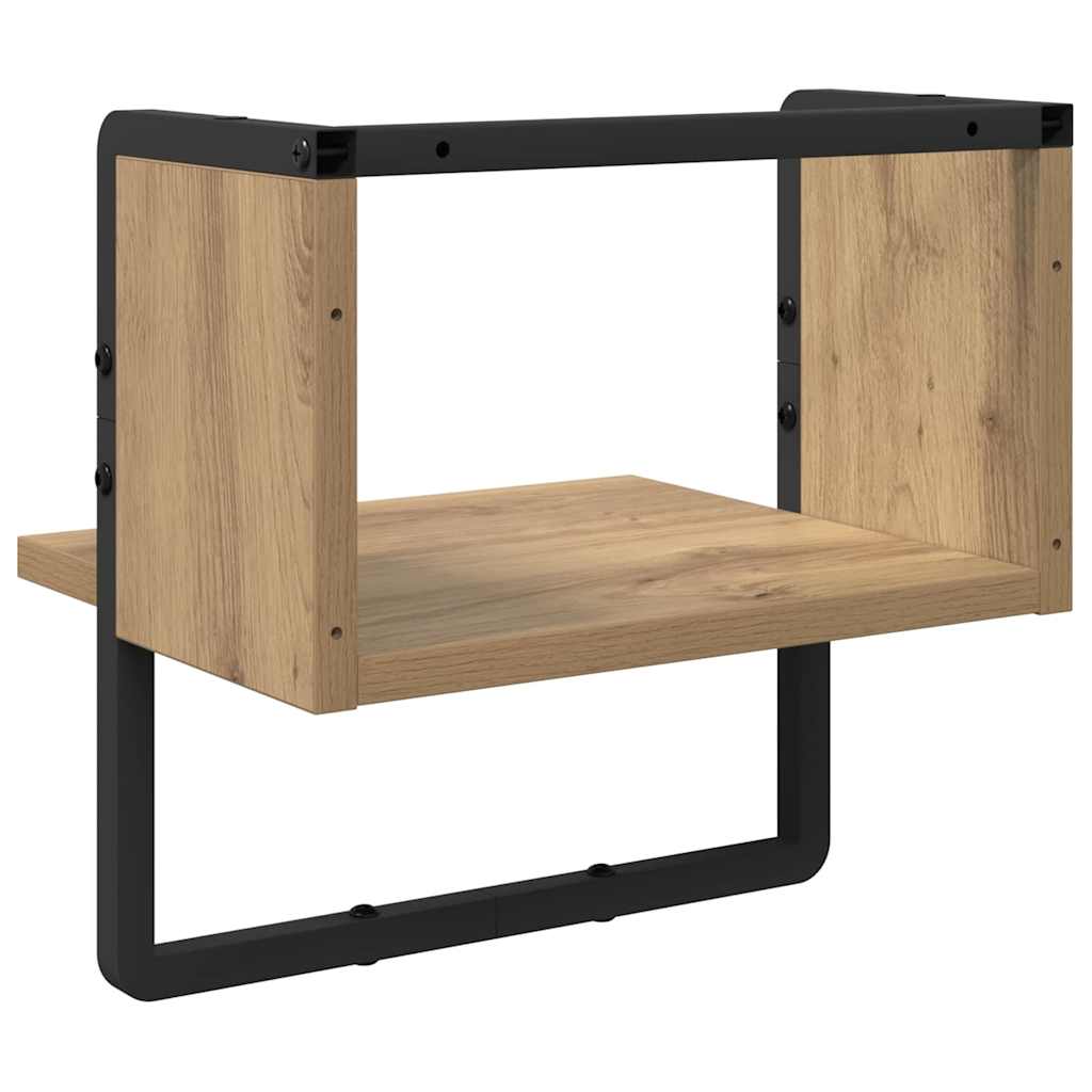 Wall Shelf Artisian Oak 30 x 25 x 30 cm Engineered Wood