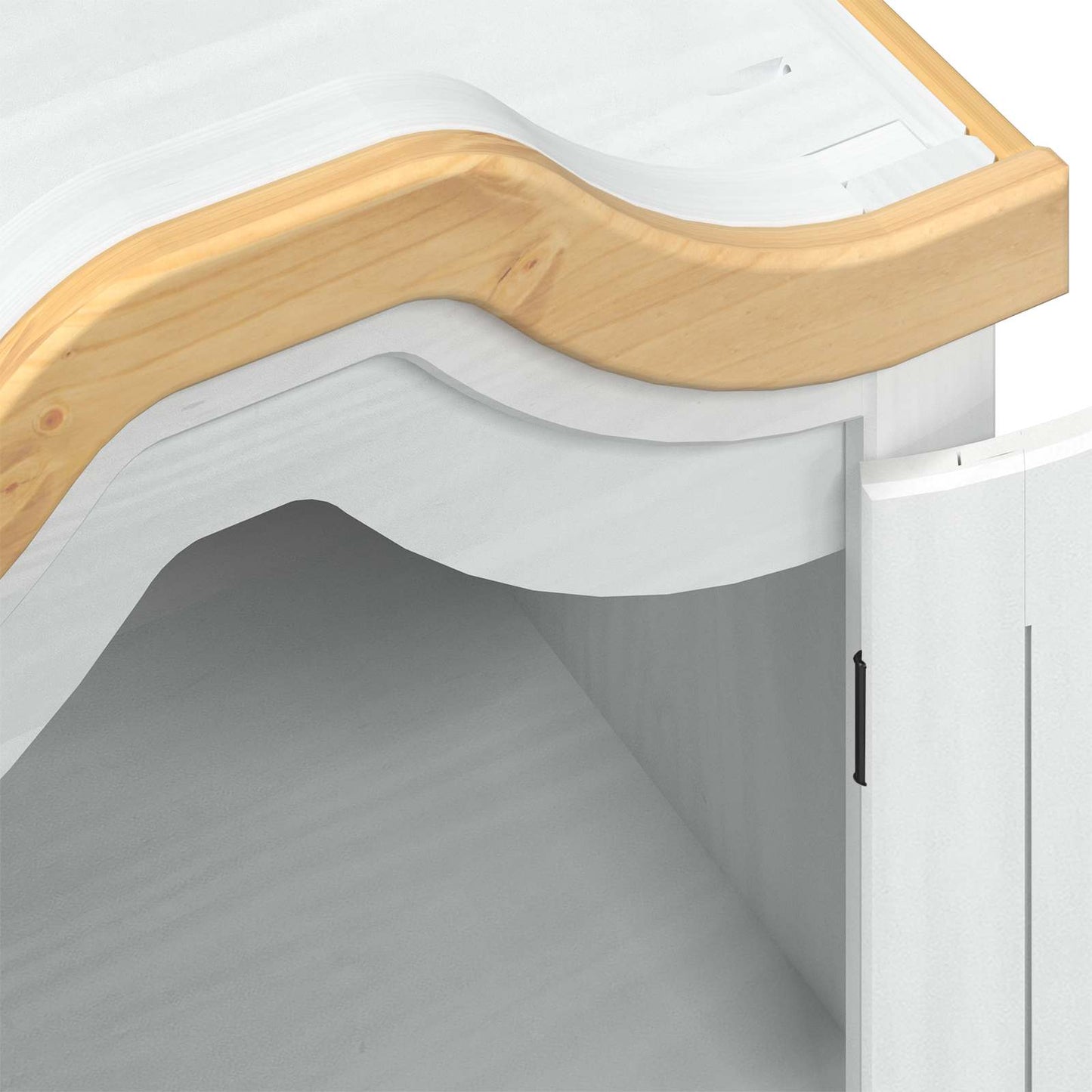 Wardrobes with Shelf White 55 x 52 x 170 cm Solid Pine Wood