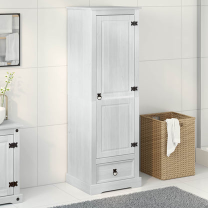 Wardrobes with Drawer White 55 x 50 x 170 cm Solid Pine Wood