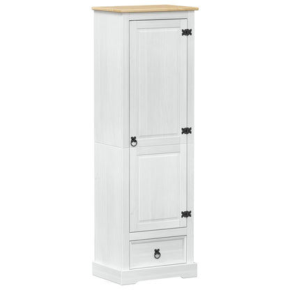 Wardrobes with Drawer White 55 x 38 x 170 cm Solid Pine Wood