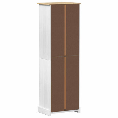 Wardrobes with Drawer White 55 x 38 x 170 cm Solid Pine Wood