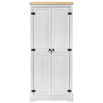 Wardrobes with Shelf White 76 x 50 x 170 cm Solid Pine Wood
