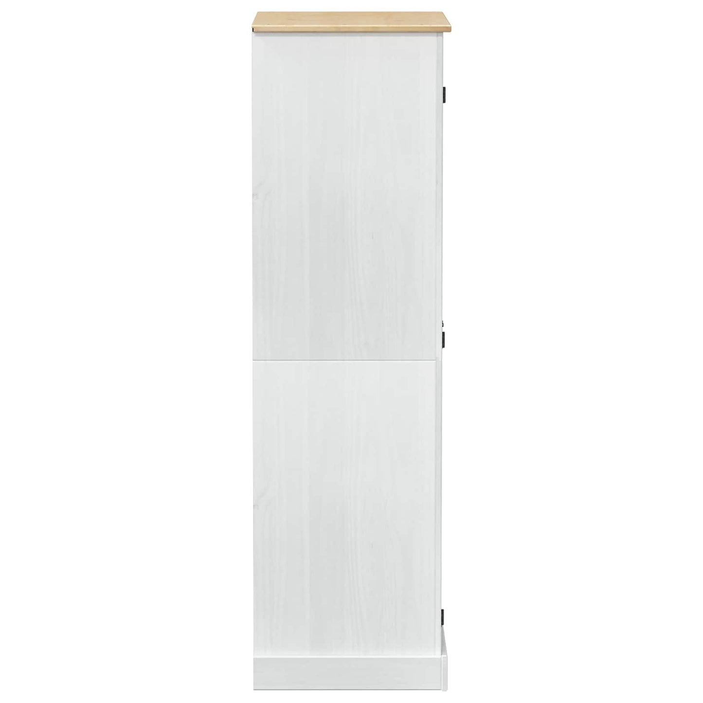 Wardrobes with Shelf White 76 x 50 x 170 cm Solid Pine Wood
