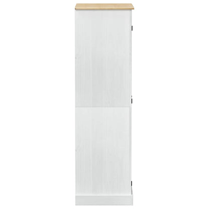 Wardrobes with Shelf White 76 x 50 x 170 cm Solid Pine Wood