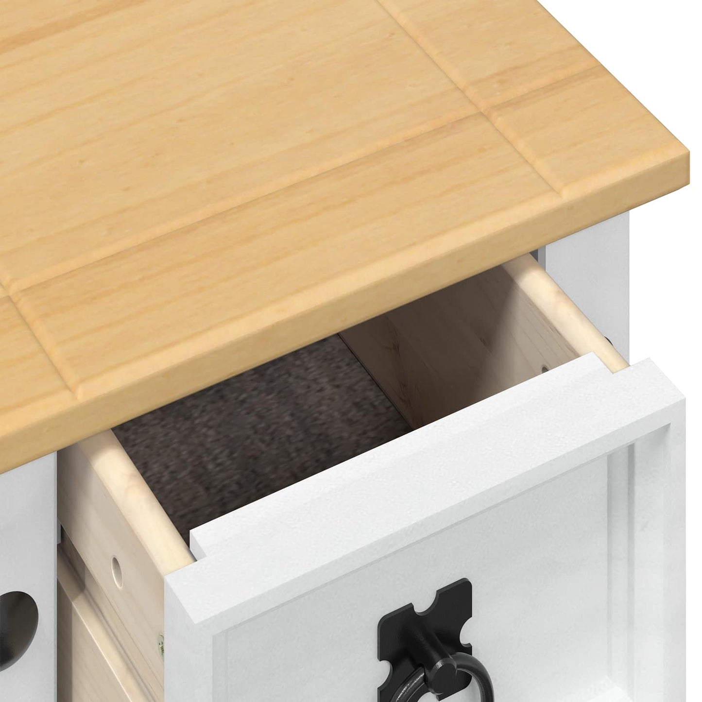 Plant Stand White 30 x 30x 73 cm Solid Pine Wood