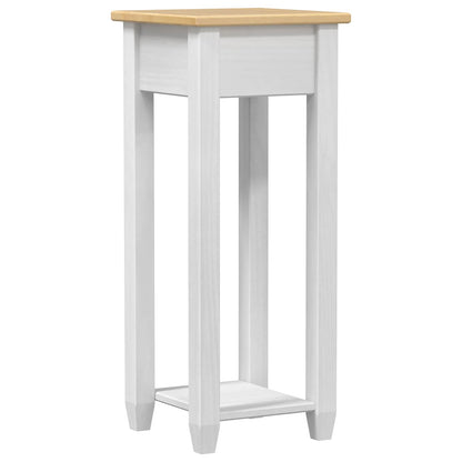 Plant Stand White 30 x 30x 73 cm Solid Pine Wood