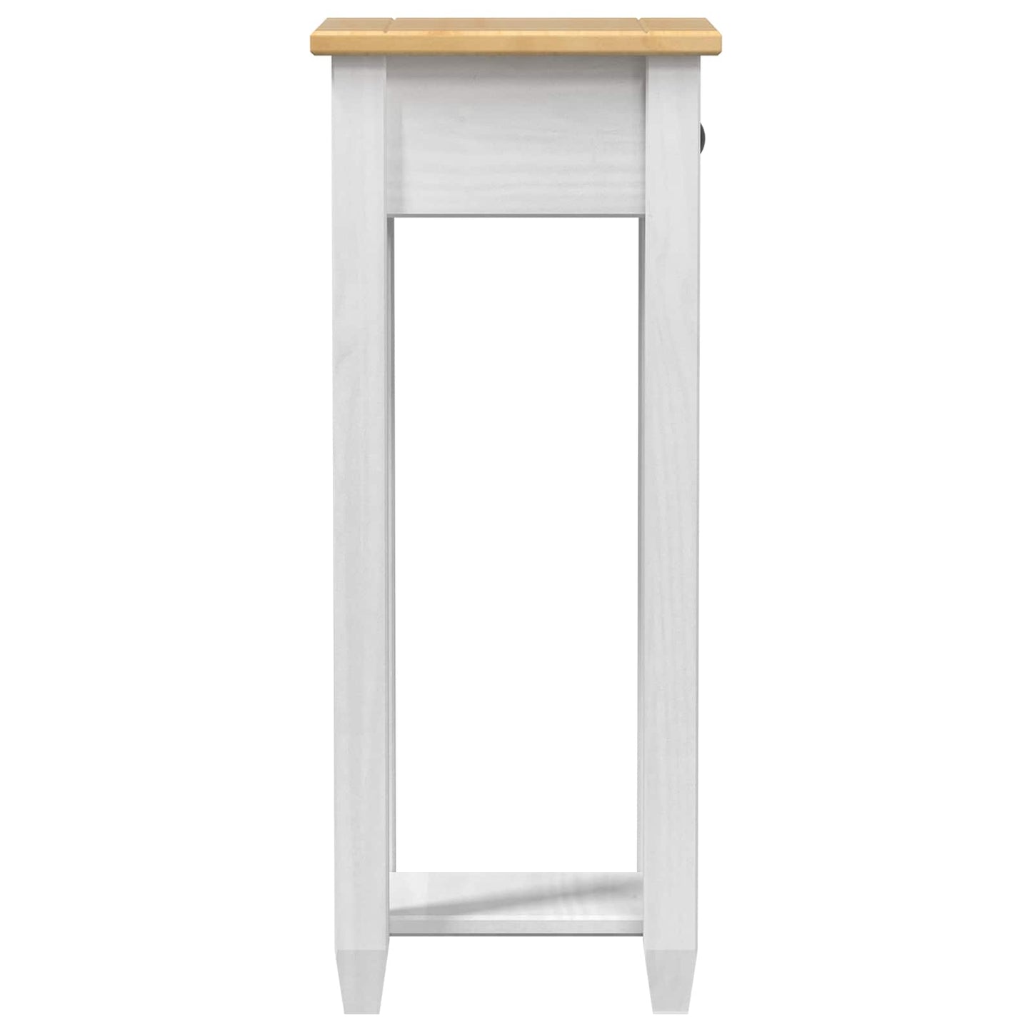 Plant Stand White 30 x 30x 73 cm Solid Pine Wood