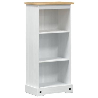 Bookcase White 46 x 29 x 100 cm Solid Pine Wood