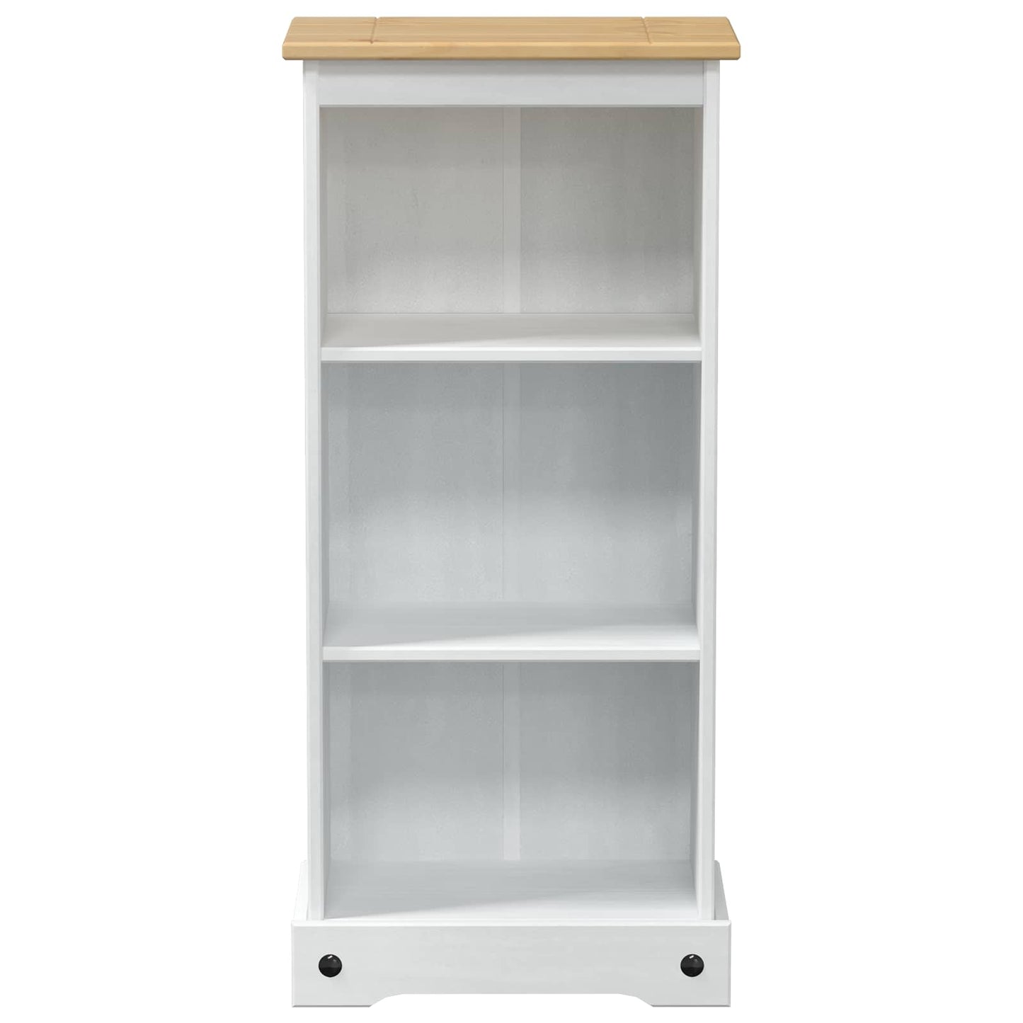 Bookcase White 46 x 29 x 100 cm Solid Pine Wood