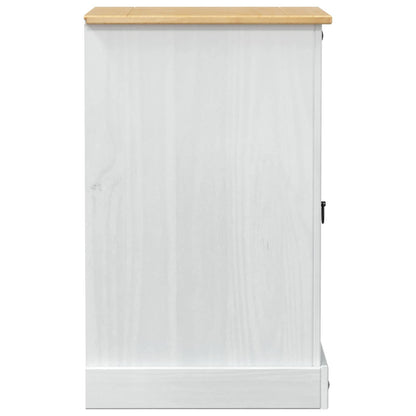 HiFi cabinet White 60 x 50 x 82 cm Solid Pine Wood