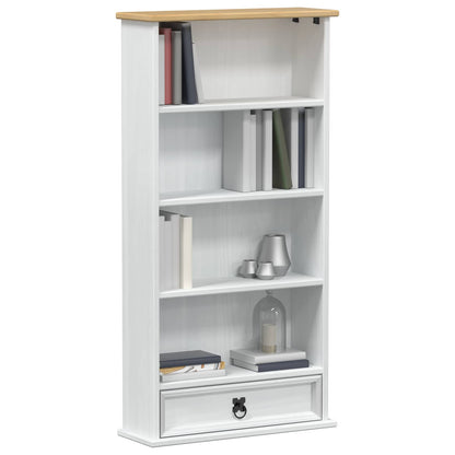 CD cabinet White 52 x 17.5 x 103 cm Solid Pine Wood