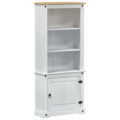 Highboard White 74 x 38 x 170 cm Solid Pine Wood