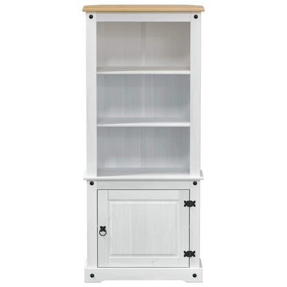 Highboard White 74 x 38 x 170 cm Solid Pine Wood