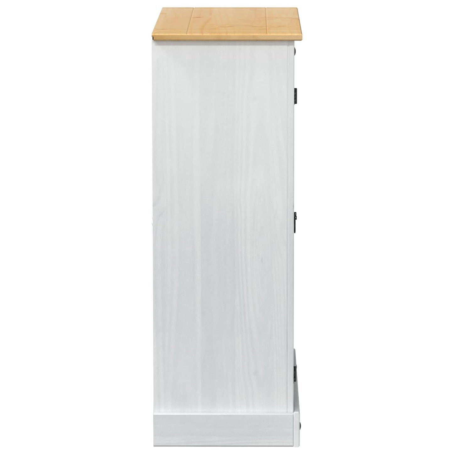 Shoe Cabinet with Door White 86 x 38.5 x 108 cm Solid Pine Wood