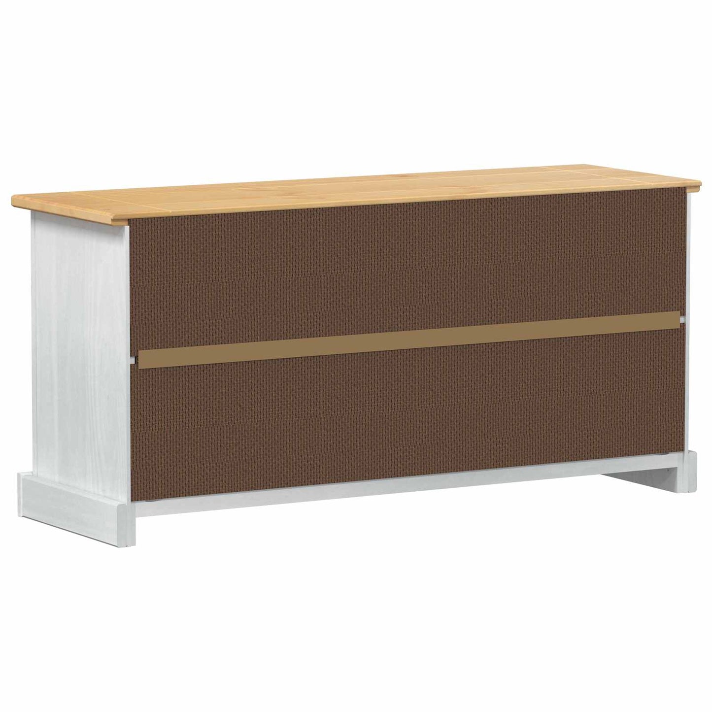 Shoe Cabinet Corona White 99 x 32 x 49 cm Solid Pine Wood