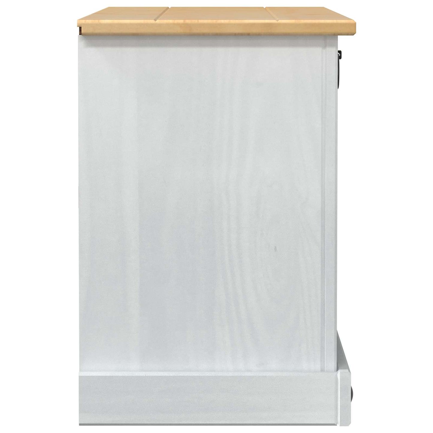 Shoe Cabinet Corona White 99 x 32 x 49 cm Solid Pine Wood
