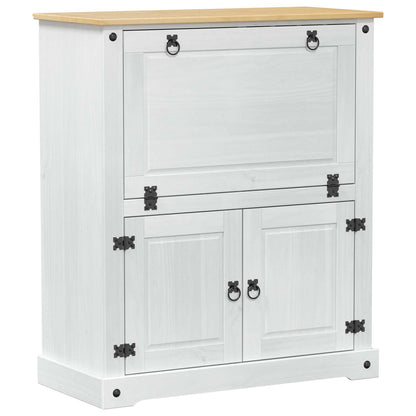 Wine cabinet White 97 x 45 x 114 cm Solid Pine Wood